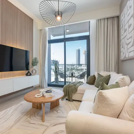 Modern 1-Bedroom Apartment At Azizi Riviera In Meydan Dubai Exterior photo